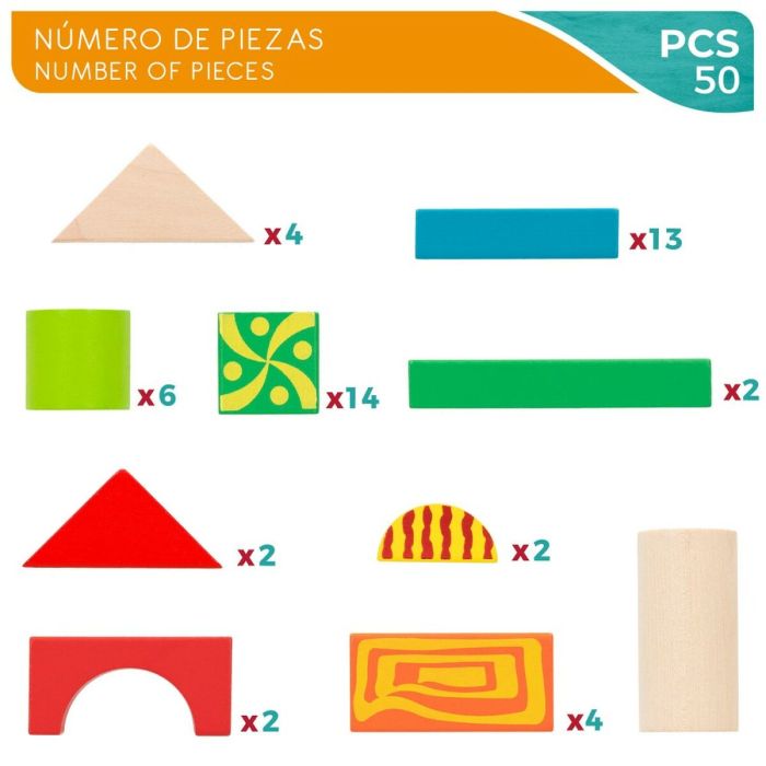 Set de construction Woomax 50 Pièces (6 Unités) 3