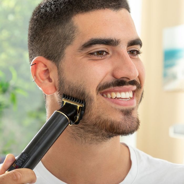Pack Moule pour Rasage de Barbe Hipster Barber et Tondeuse à Cheveux Professionnelle Rechargeable avec Accessoires InnovaGoods 11 Pack Moule pour Rasage de Barbe Hipster Barber et Tondeuse à Cheveux Professionnelle Rechargeable avec Accessoires InnovaGoods 11