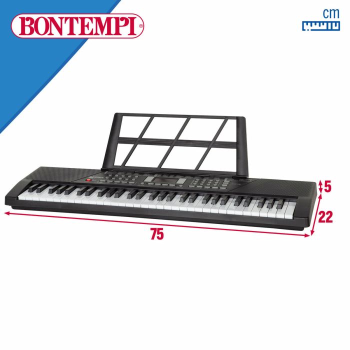 Piano Électronique Bontempi 75 x 20 x 22 cm (2 Unités) 3 Piano Électronique Bontempi 75 x 20 x 22 cm (2 Unités) 3