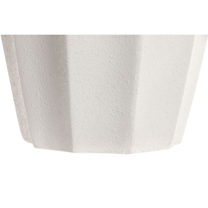 Cache-pot Home ESPRIT Blanc Fibre méditerranéen 1