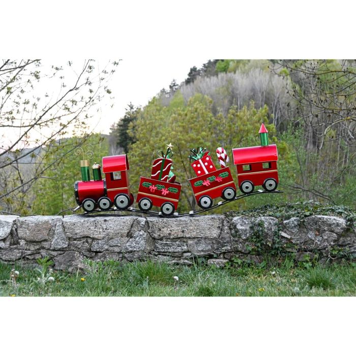 Décorations de Noël Home ESPRIT Rouge Vert Train 133 x 24 x 52 cm 4 Décorations de Noël Home ESPRIT Rouge Vert Train 133 x 24 x 52 cm 4