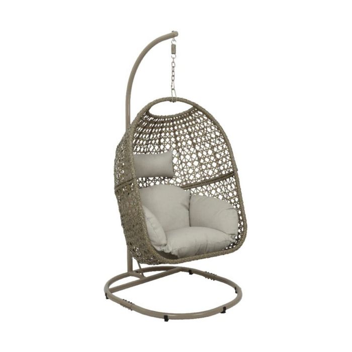 Fauteuil de jardin suspendu osier Marron 95 x 195 cm