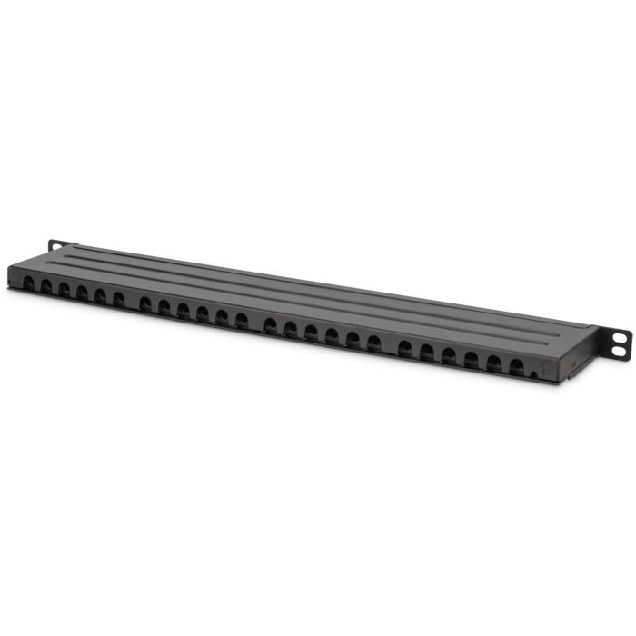 DIGITUS Patchpanel 0,5HE 24-Port Cat6a geschirmt schwarz 5