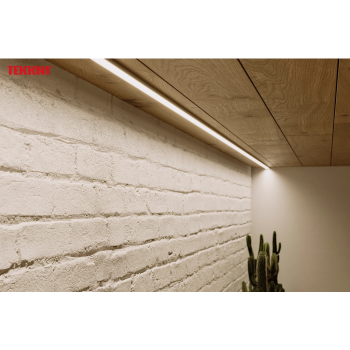 KIMERA-"EGEN" Profilé Aluminium Anodisé Argent avec Diffuseur Opal, Tapons et Clips de Fixation 2,02M 4 KIMERA-"EGEN" Profilé Aluminium Anodisé Argent avec Diffuseur Opal, Tapons et Clips de Fixation 2,02M 4