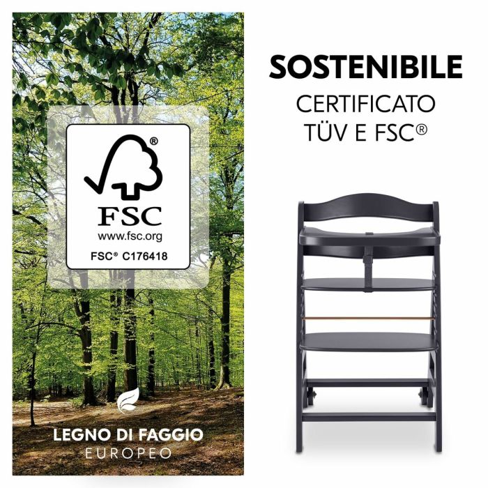 Chaise haute Hauck Marron Gris foncé 11