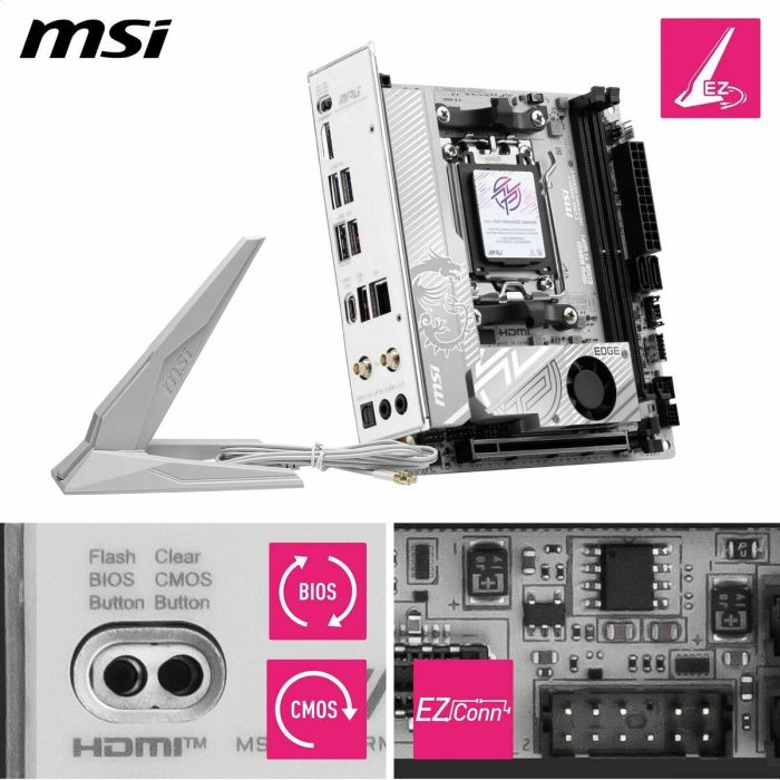 Carte Mère MSI MPG B850I EDGE TI WiFi DDR5 AMD B850 AMD AM5 5