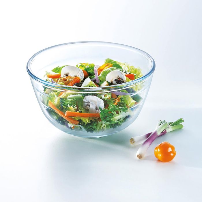 Bol Mezclas Vidrio Ocuisine Vidrio Ô Cuisine 15x15x9 cm (12 Unidades) 2