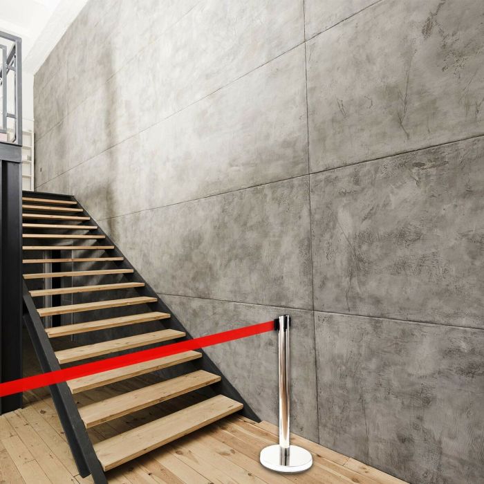 Séparateur NMZ Extensible Rouge Argenté Acier inoxydable 2 m 1