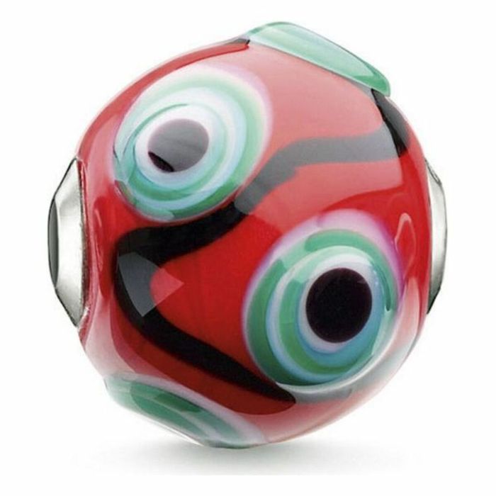 Perle de verre Femme Thomas Sabo K0283-017-10 Rouge 1,2 cm 1 Perle de verre Femme Thomas Sabo K0283-017-10 Rouge 1,2 cm 1