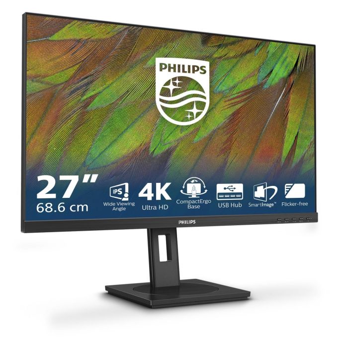 68,6cm/27" (3840x2160) Philips 27B1N3800 16:9 4K UHD IPS 4ms 60Hz 2xHDMI DP USB Speaker Pivot Black 1