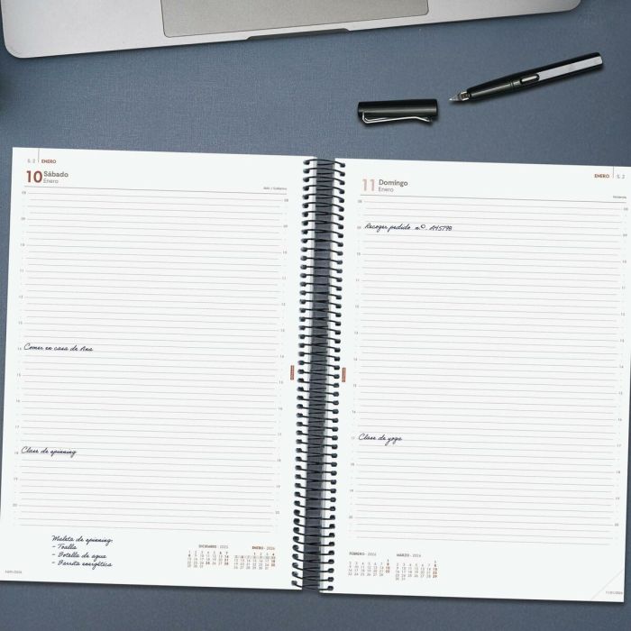 Agenda Finocam OPAQUE Noir A4 21 x 29,7 cm 2026 4