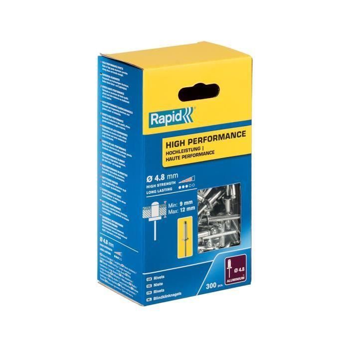 RAPID - Rivets - 4.8 x 16mm Alu ALU - Boite de 300 3