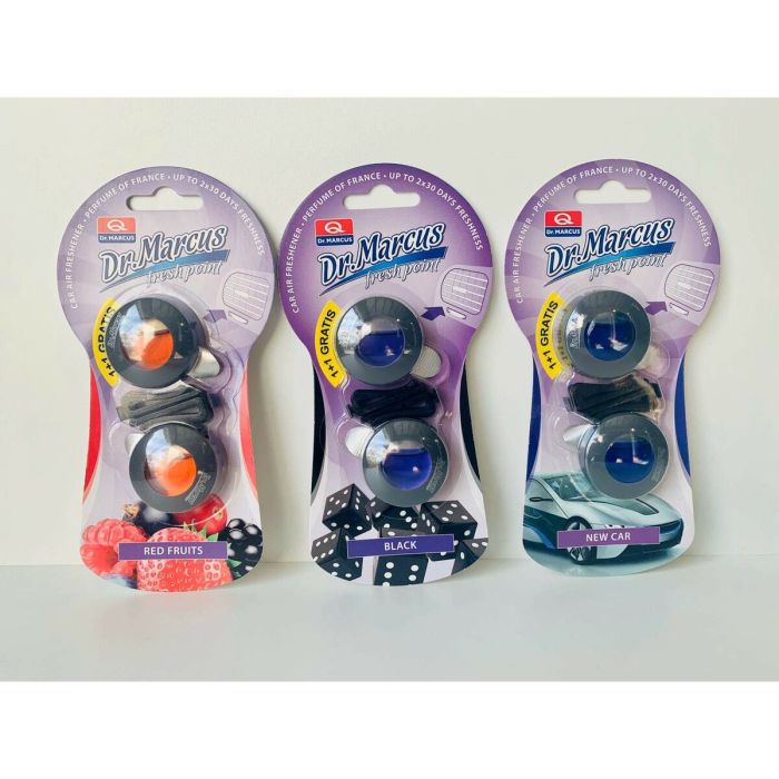 Désodorisant Pour Voiture Dr Marcus FRESH POINT NEW CAR Voiture neuve 2,5 ml Plastique (2 Unités) 3