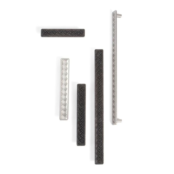 Tirador Zamak Lain Acabado Negro Vintage Dist. Agujero Dist. 96Mm. Giusti 1