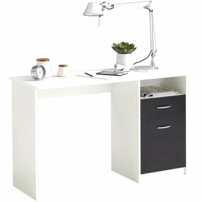 FMD Bureau JACKSON Blanc L123 x H76,5 x D50 cm Allemagne