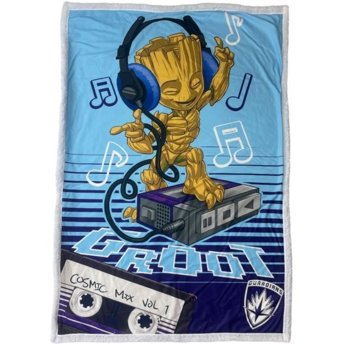 Guardians Of The Galaxy Plaid Sherpa Groot 100 x 150 cm AAAUX57886