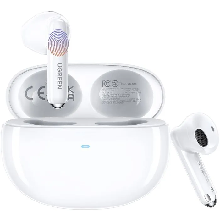 UGREEN H5 Écouteurs sans fil Bluetooth Semi-Intra Blanc - Confort Ergonomique, Son Immersif et Autonomie Longue Durée