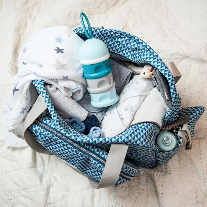 Beaba Sac à langer Geneve II PLAY PRINT bleu - 23L 1