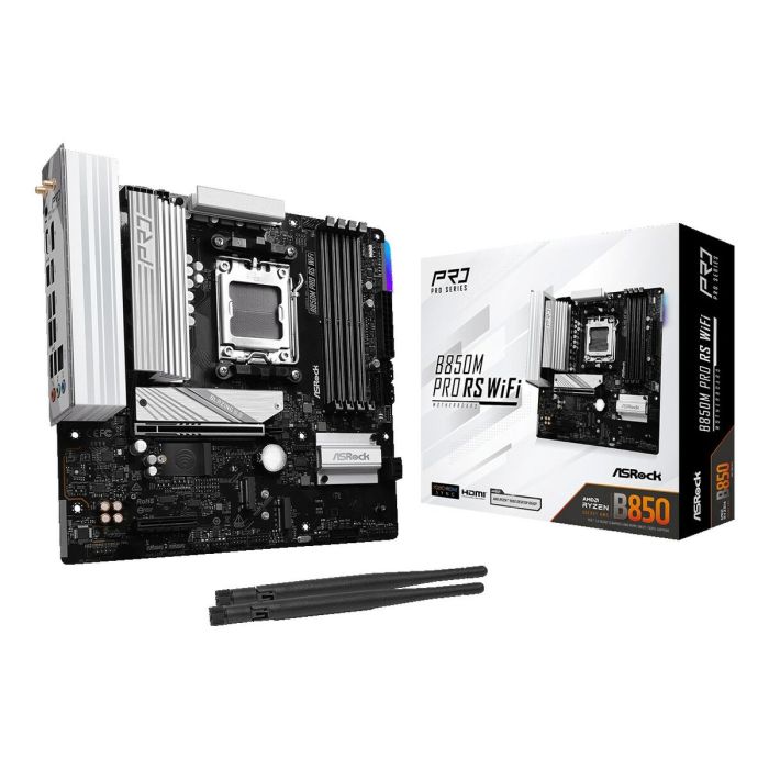 Carte Mère ASRock B850M Pro RS WiFi Intel Wi-Fi 6 AMD AM5 1 Carte Mère ASRock B850M Pro RS WiFi Intel Wi-Fi 6 AMD AM5 1