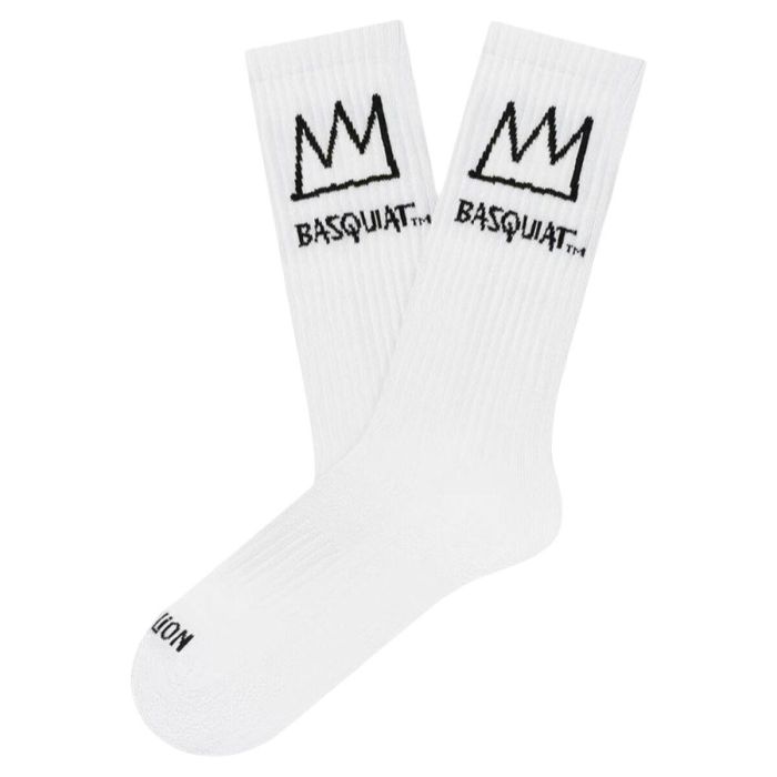Chaussettes Jimmy Lion Basquiat Crown Blanc 41-46 0
