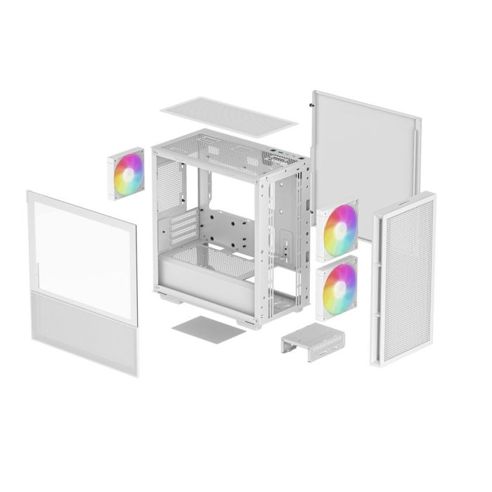 Boîtier ATX semi-tour DEEPCOOL R-CH360-WHAPE3-G-1 Blanc Multicouleur 4 Boîtier ATX semi-tour DEEPCOOL R-CH360-WHAPE3-G-1 Blanc Multicouleur 4