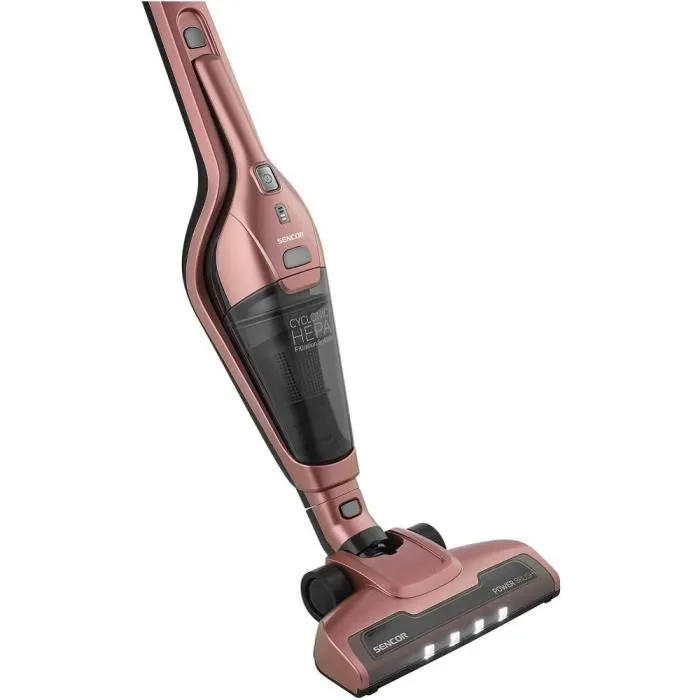 Sencor SVC 0605RS Aspirateur 3 en 1 sans fil avec brosse rotative, unité portative et filtre HEPA - Autonomie 45 min