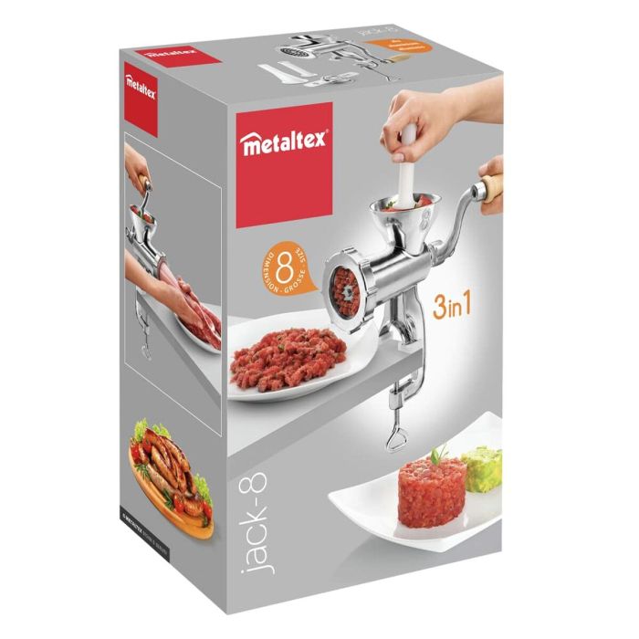 Hachoir à viande Metaltex Grand 3-en-1 À manivelle 1