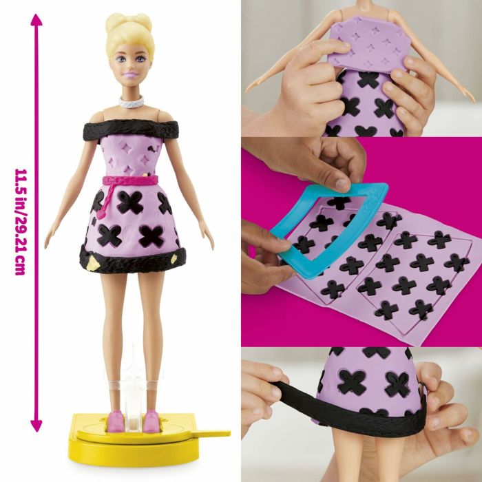 Pâte à modeler en argile Play-Doh Barbie Designer Fashion Show Multicouleur 4