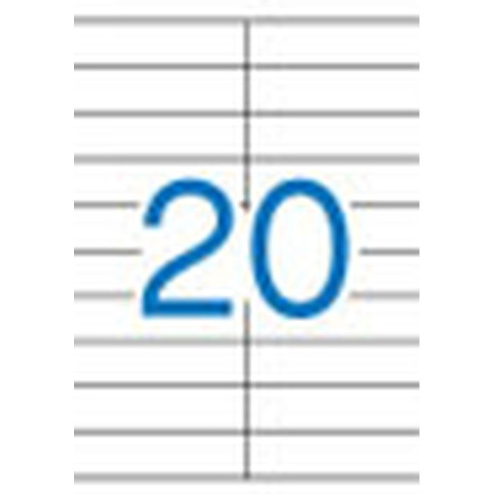 Étiquettes adhésives Apli 01299 100 Volets 105 x 29 mm Blanc 2