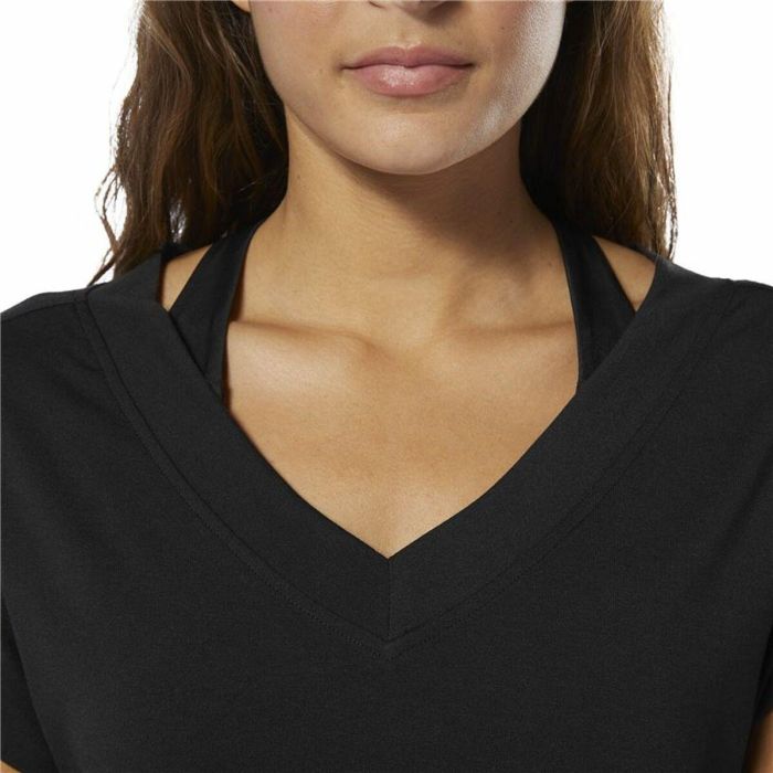 T-shirt à manches courtes femme Reebok Wor Supremium Detail Noir 3