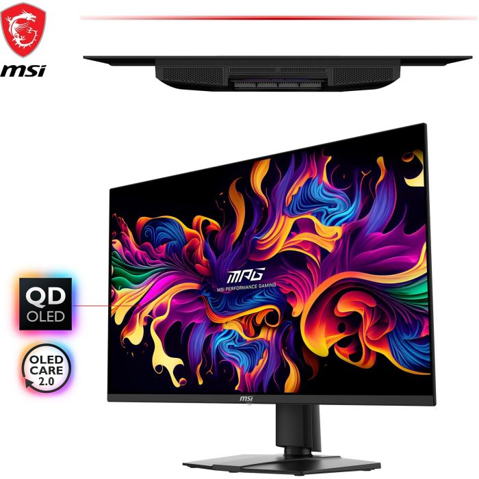 MSI MPG 271QRXDE Écran PC Gaming QD-OLED 67,3 cm (26.5") 2K WQHD 2560x1440 360 Hz 1 ms HDMI 2.1 DisplayPort USB-C Noir