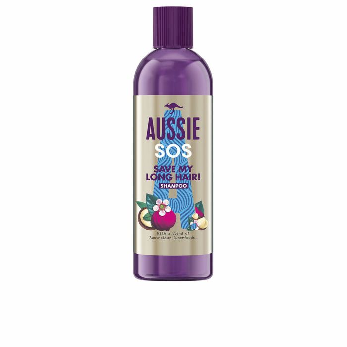 Aussie Shampoing SOS Sauver Mes Cheveux Longs Fortifiant et Revitalisant pour Cheveux Longs 290 ml