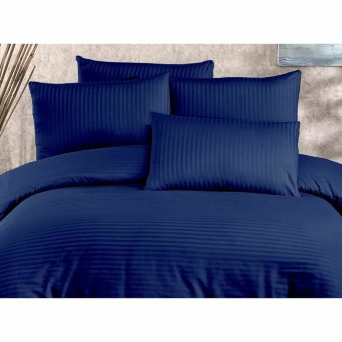 Parure de couette Bleu Lit king size 3 Pièces 2