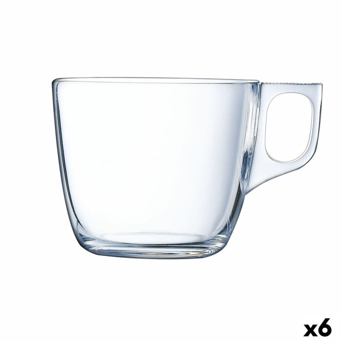 Tasse de café et de thé Luminarc Nuevo Transparent verre 220 ml (6 Unités)