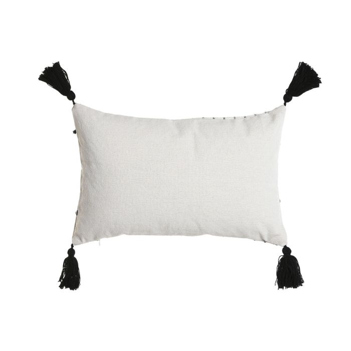 Coussin Home ESPRIT Blanc Noir Losanges 50 x 15 x 30 cm 2