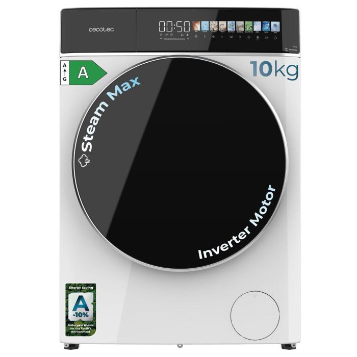 Lave-linge frontal Cecotec 10 kg 1400 rpm A Bolero DressCode 10900 Inverter 11 prog 0 Lave-linge frontal Cecotec 10 kg 1400 rpm A Bolero DressCode 10900 Inverter 11 prog 0