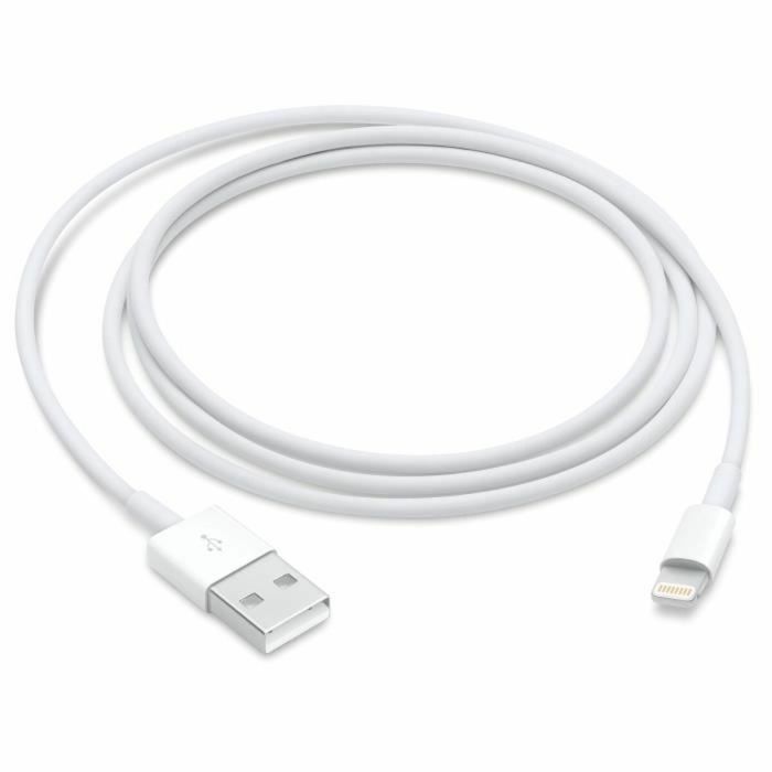 Câble USB vers Lightning Apple Blanc 1 m 15 Câble USB vers Lightning Apple Blanc 1 m 15