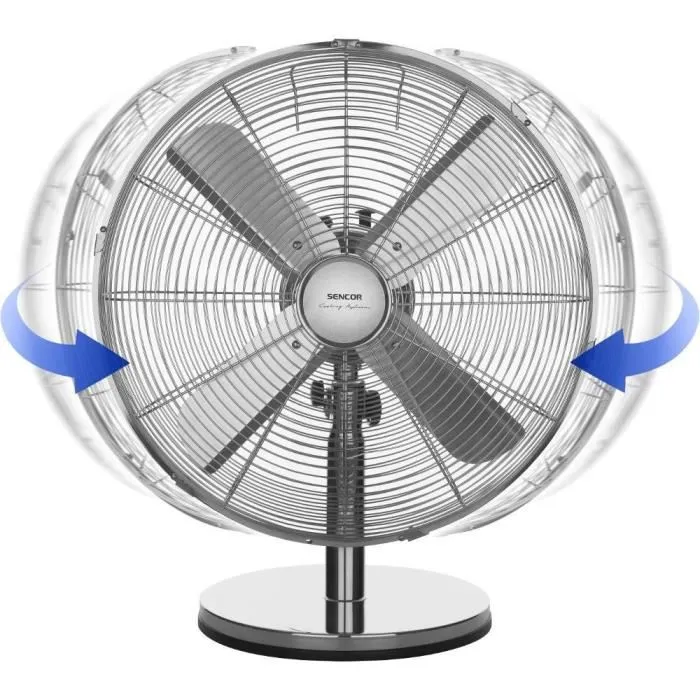 Sencor SFE 4040SL Ventilateur de bureau 40 cm 3 vitesses oscillation 90° inclinaison réglable protection surchauffe 50 W Sencor SFE 4040SL Ventilateur de bureau 40 cm 3 vitesses oscillation 90° inclinaison réglable protection surchauffe 50 W