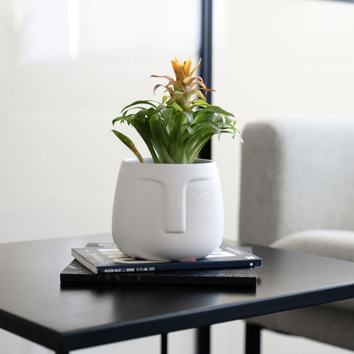 Cache-pot Vinthera Moa Gris clair Céramique 10,5 x 10,5 cm 1 Cache-pot Vinthera Moa Gris clair Céramique 10,5 x 10,5 cm 1