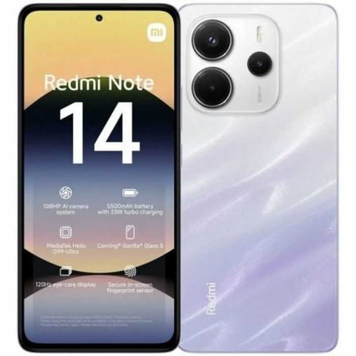 Smartphone Xiaomi REDMI NOTE 14 Pourpre 6 GB RAM 128 GB