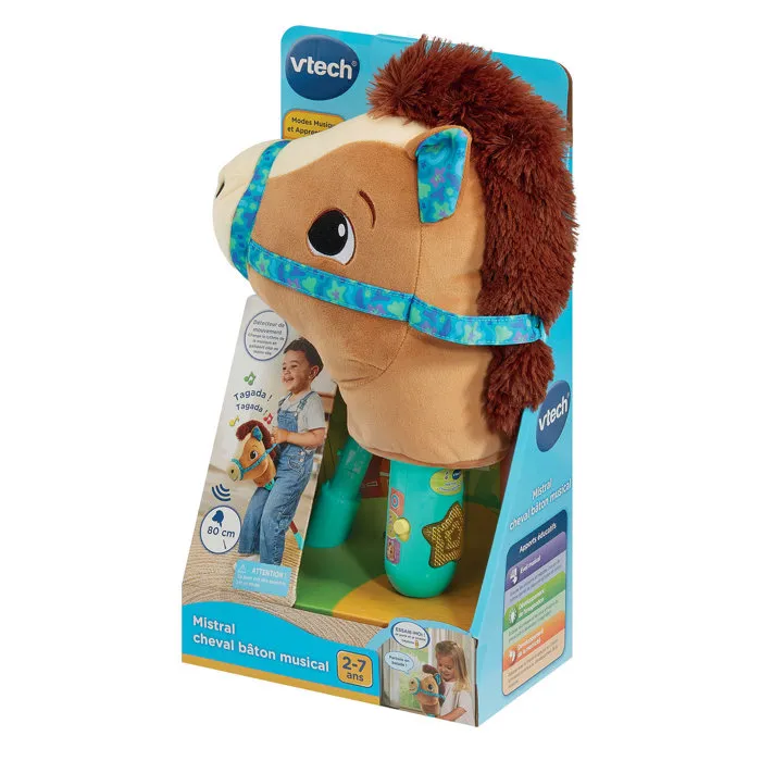 Vtech Baby Mistral Cheval Bâton Musical Multicolore, Poney Peluche Apprentissage et Musique, 2 à 7 ans Vtech Baby Mistral Cheval Bâton Musical Multicolore, Poney Peluche Apprentissage et Musique, 2 à 7 ans