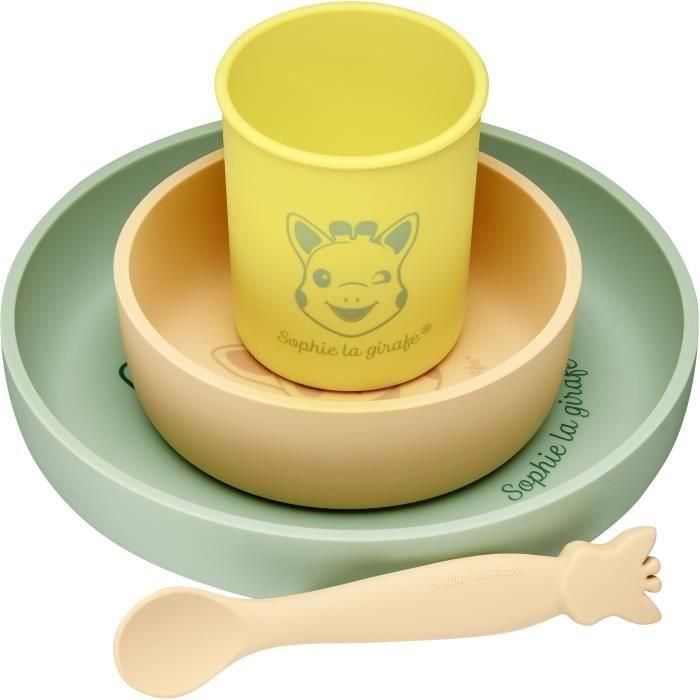 Set de repas silicone vulli Sophie la Girafe 1 Set de repas silicone vulli Sophie la Girafe 1