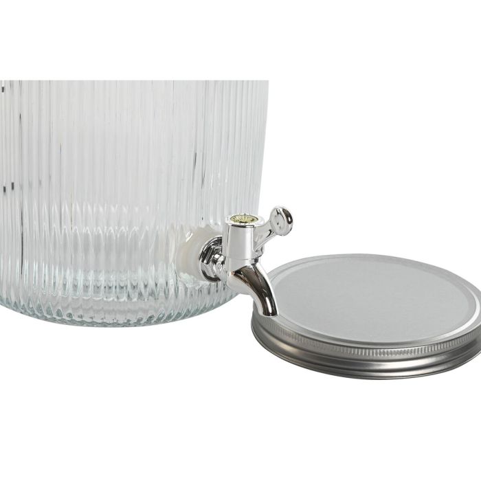 Distributeur d'eau Home ESPRIT Noir Métal Silicone Verre ABS 5 L 19,6 x 23,5 x 40,5 cm 2