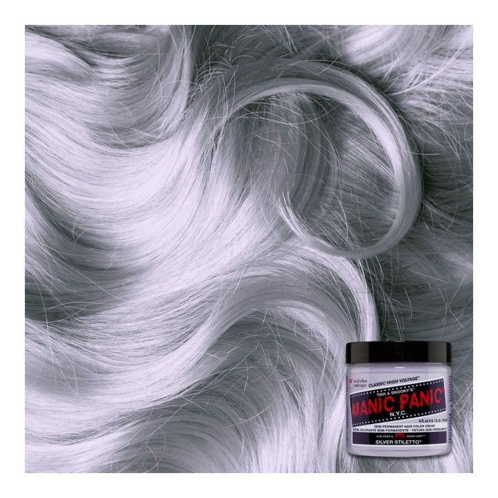 Teinture permanente Classic Manic Panic 612600110067 Silver Stiletto (118 ml) 3 Teinture permanente Classic Manic Panic 612600110067 Silver Stiletto (118 ml) 3