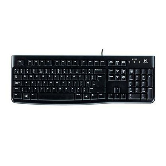 Clavier Logitech K120 Noir Espagnol Qwerty (10 Unités) 1 Clavier Logitech K120 Noir Espagnol Qwerty (10 Unités) 1