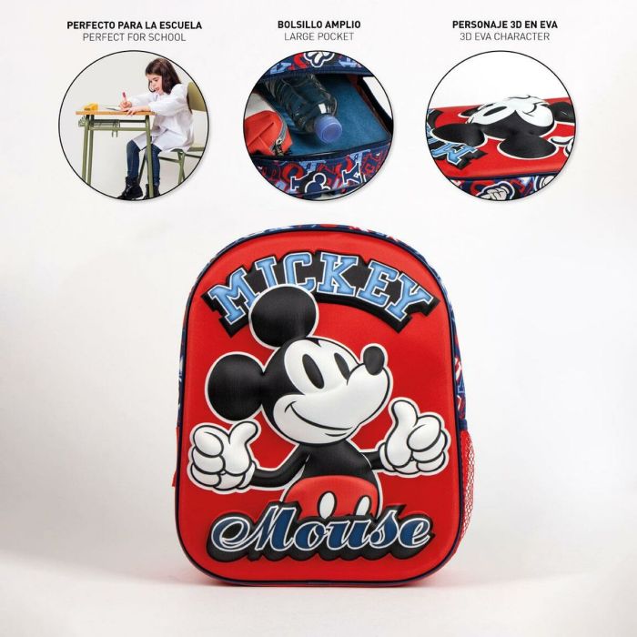Cartable Mickey Mouse Rouge 25,0 x 31,0 x 10,0 cm 10