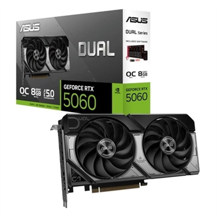 Carte Graphique Asus 90YV0N12-M0NA00 GEFORCE RTX 5060 8 GB GDDR7 4 Carte Graphique Asus 90YV0N12-M0NA00 GEFORCE RTX 5060 8 GB GDDR7 4