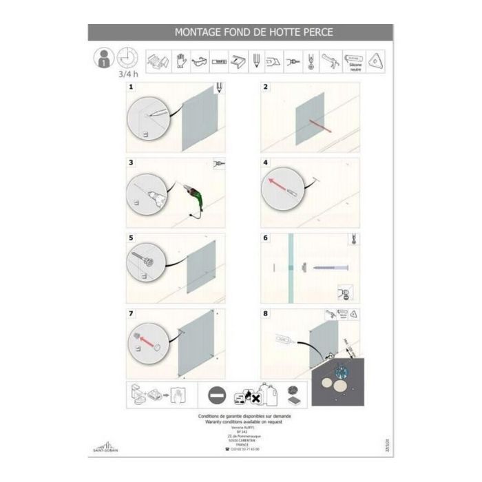 Cloche Saint-Gobain Transparent Mural Verre 2