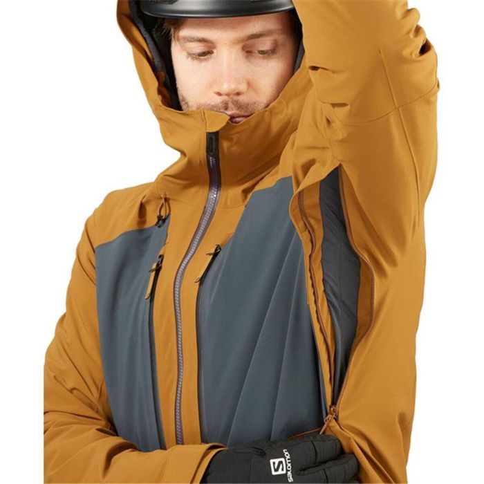 Anorak de ski Salomon LC1583400 Doré Homme 3