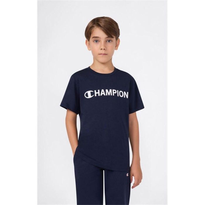 T shirt à manches courtes Enfant Champion Graphic Shop Blue marine L 3 T shirt à manches courtes Enfant Champion Graphic Shop Blue marine L 3